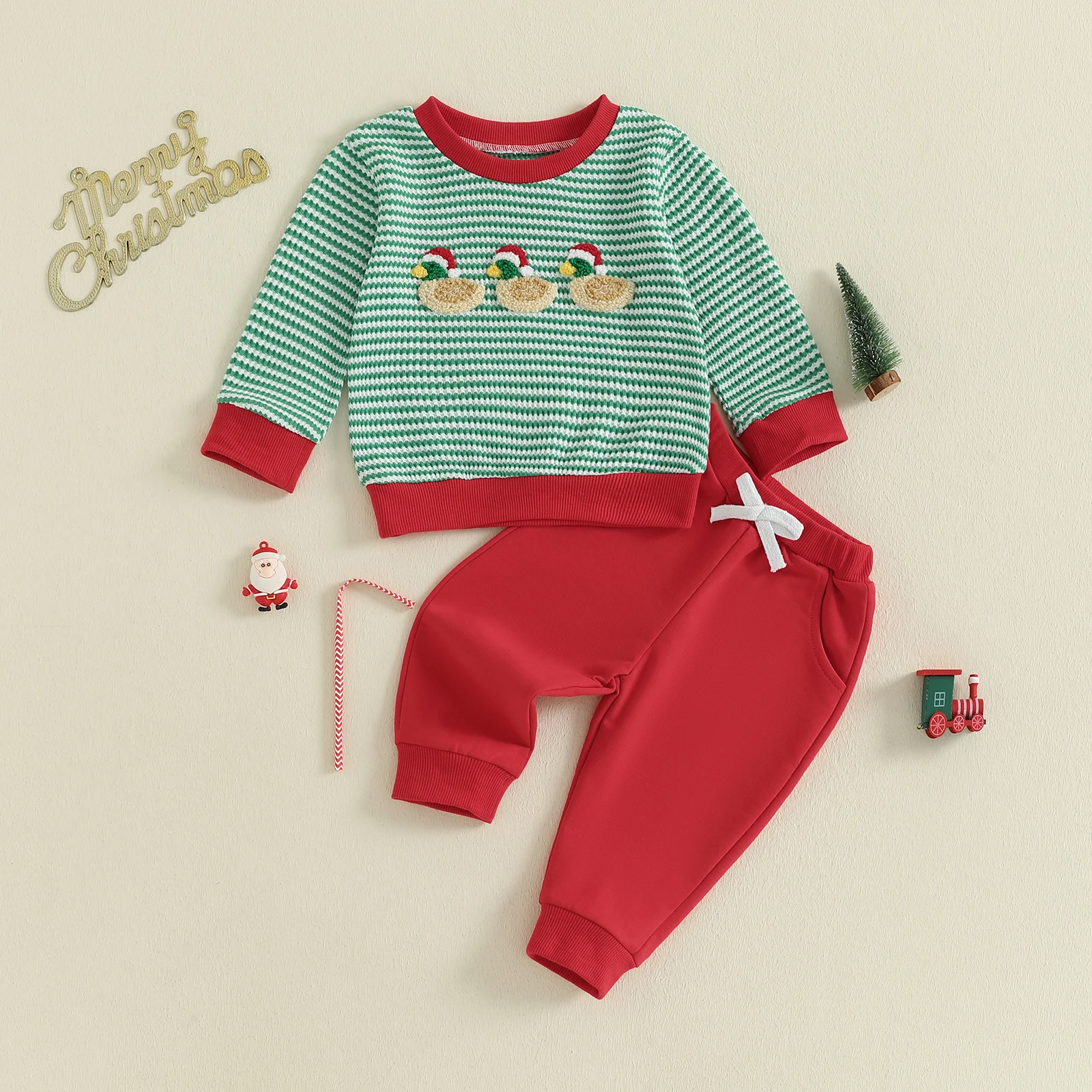 Duck Embroidery Toddler Set 1