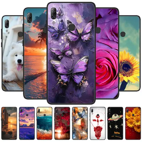 Phone Case For Lenovo K5 Pro Fashion Flower Soft TPU Silicone Back Cover Fundas For Lenovo K5Pro L38041 Bumper Shockproof Coque