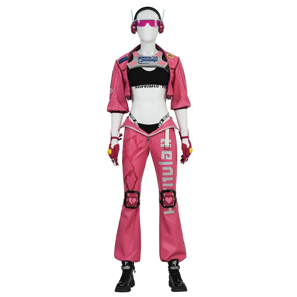 

Rivals Psylocke Cosplay Women Sexy Psylocke - Quick as a Butterfly Costume Halloween Carnival Party Pink Coat and Pants