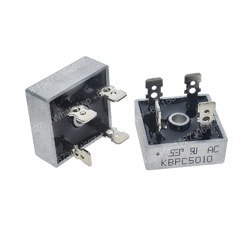 100PCS KBPC5010 Diodo Rectificador de Puente 50A 1000V KBPC 5010 Diodo Rectificador de Potencia Componentes Electrónicos