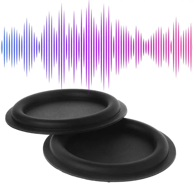 2 Buah 75/90/92/95/140Mm Audio Bass Diafragma Membran Getaran Radiator Pasif Suku Cadang Perbaikan Speaker untuk DIY Home Theater