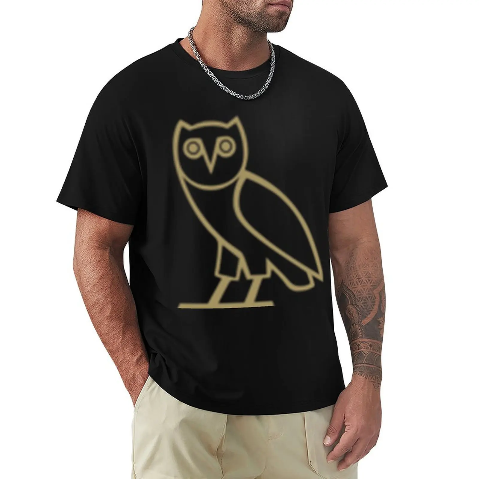 

Owl Logo T-Shirt Breathable Lightweight Summer Top