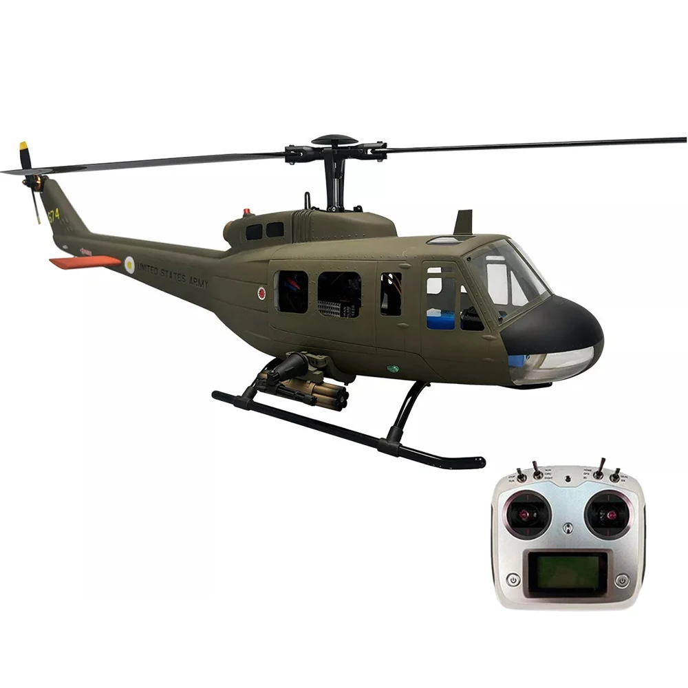 

ROBAN 470 Class UH-1D 2.4G 8CH GPS Stabilized Scale Flybarless RC Helicopter RTF With X2 Flight Controller