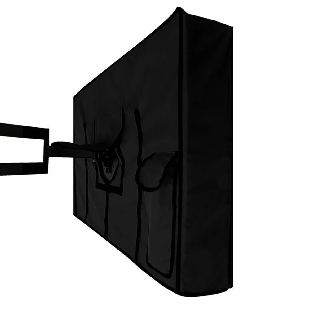 Y42A-Outdoor TV Cover For LCD, LED, Waterproof, Weatherproof And Dust-Proof TV Screen Protectors (Black)