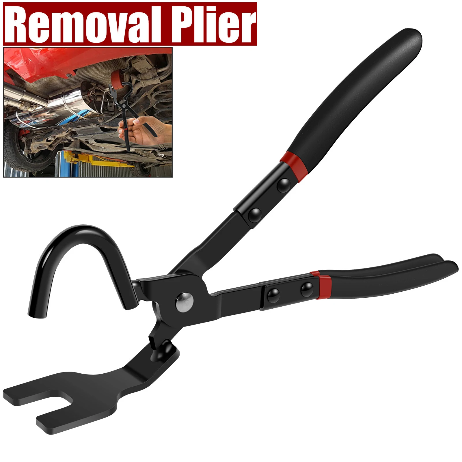 Car Exhaust Hanger Pliers High Carbon Steel Bracket Removal Pliers Special Disassembly Tool for Car Truck Automobile Vehicle