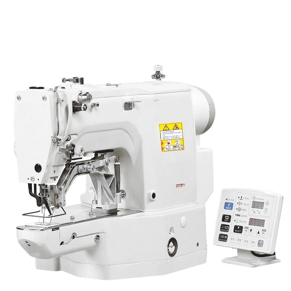 Computerized Hole-making Bar Tacking Machine with Touch Screen for Cap Hole Jeans