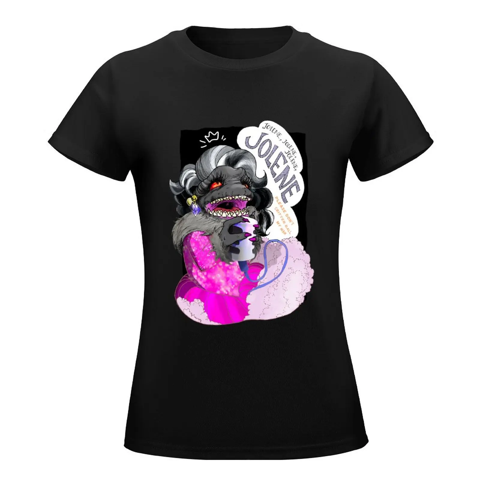 Dolly Critter T-Shirt summer tops female plus size tops oversized white t shirts for Women