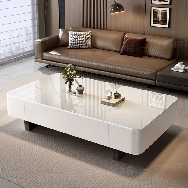 Storage Unique Coffee Table Adjustable Modern Minimalist Modern Coffee Table Luxury Stainless Steel Mesa De Centr Furniture Home