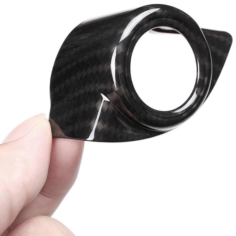 for Alfa Romeo Giulia Stelvio 2017 2018 Carbon Fiber Style ABS Plastic Car Start Engine Stop Cover Trim