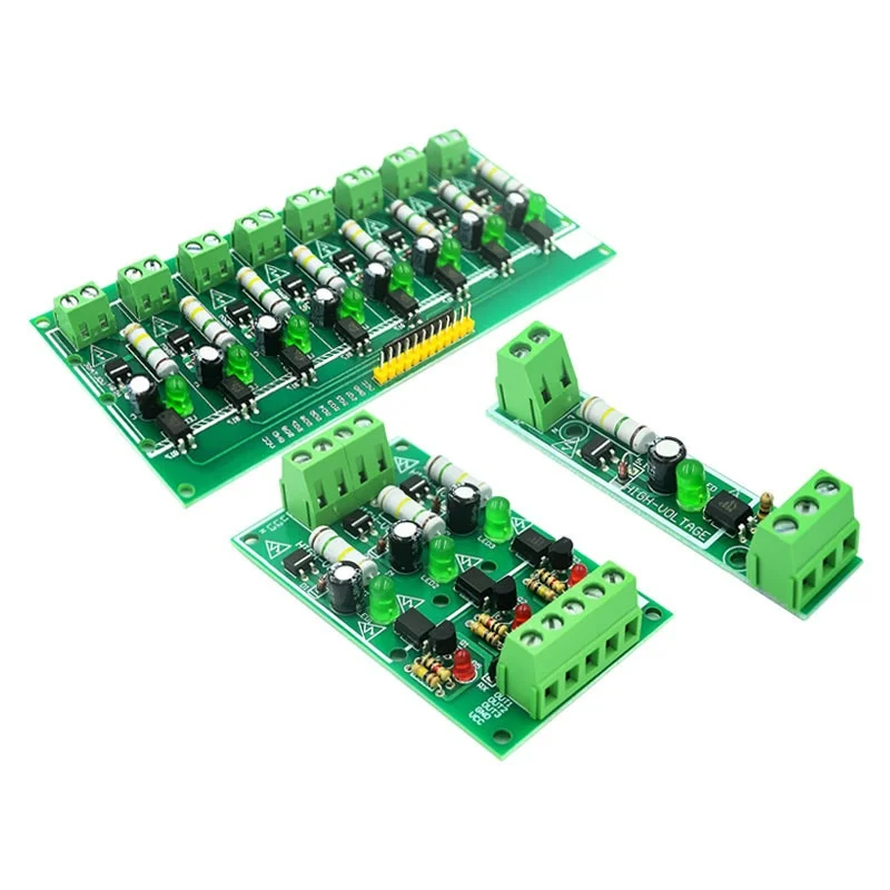 1 3 8 Bit AC 220V Optocoupler Isolation Module Voltage Detect Board Adaptive 3-5V For PLC Isolamento Fotoaccoppiatore Module New
