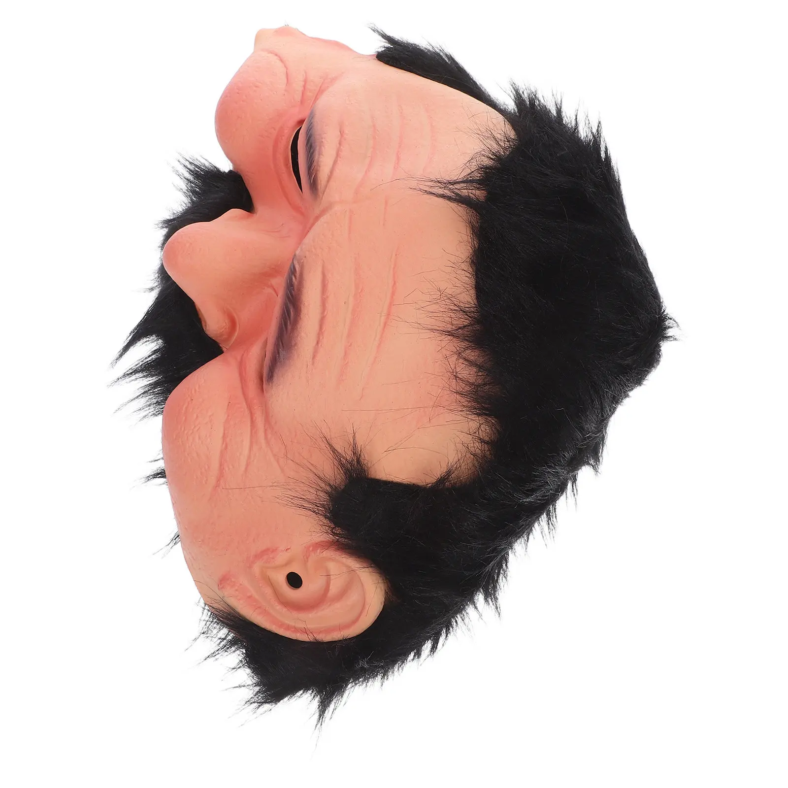 Half Face Old Realistic Latex Scary Halloween Cosplay Costume Prop Old Men Mask Funny Party Masks Elderly Face Masks