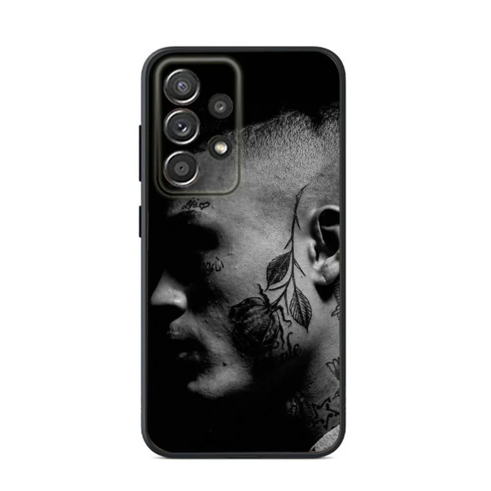 Rapper Lil S-Skies Phone Case For Samsung S24,S23,S22,S21,S20,S10,S10E,S9 Plus FE Note 20 Ultra 10,9 Plus Black Case