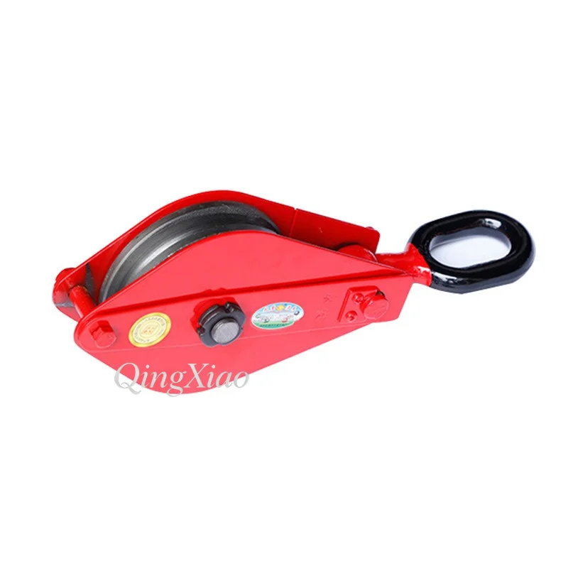 HQG Single Sheave Block Jinyanghu Brand Hook Type Bushing Single Sheave Chain Ring Hook Type