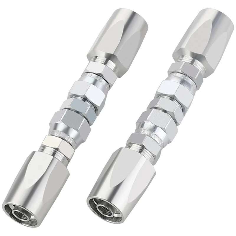 【TODAY-ONLY!】4Pcs Hydraulic Hose Repair Kit, Reusable, 2-Wire Reusable Hydraulic Repair Fitting 1/2Inch