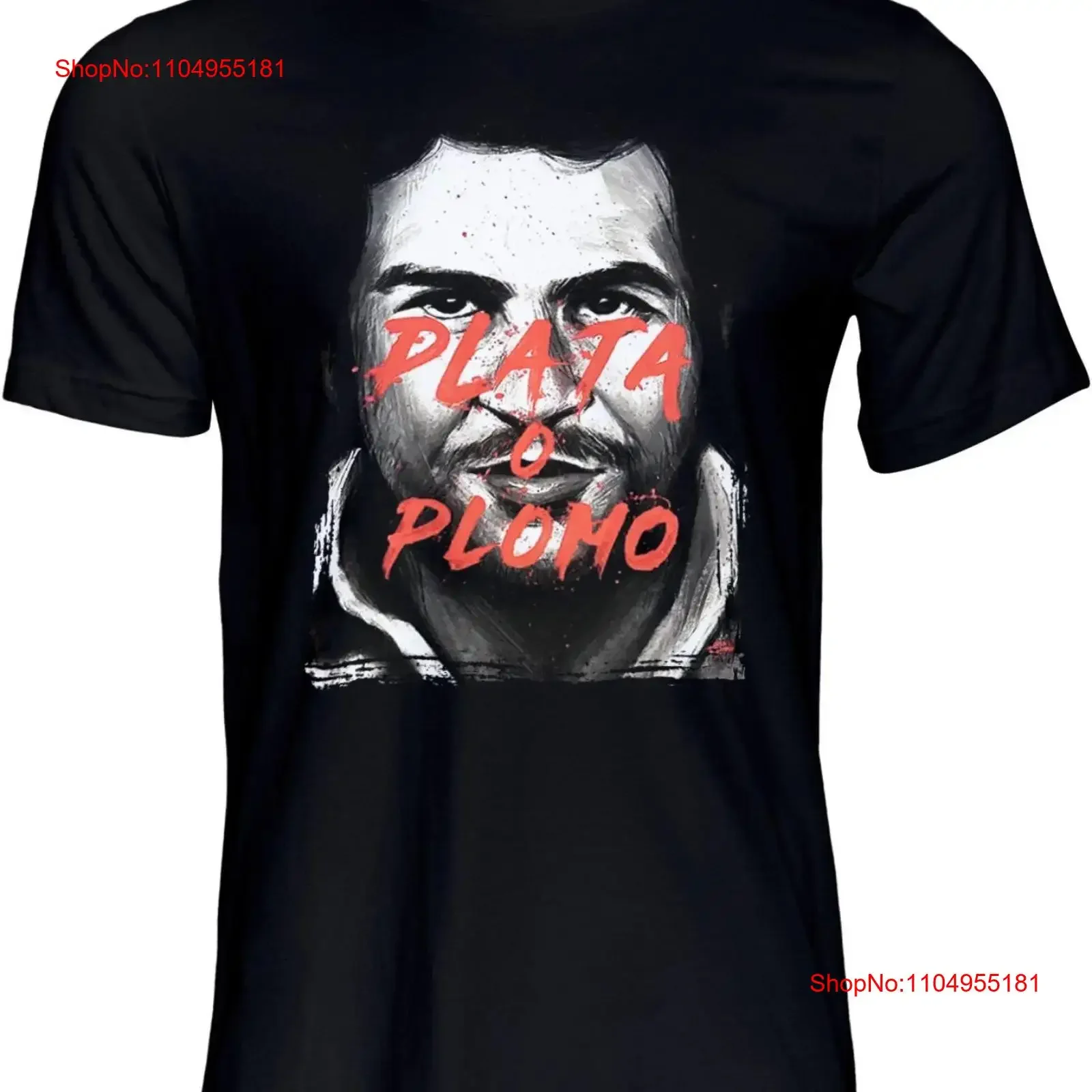 Pablo Escobar Plata O Plomo camiseta hombre talla S 5XL vintage lavado ropa de diseñador Unisex Casual moda cómoda