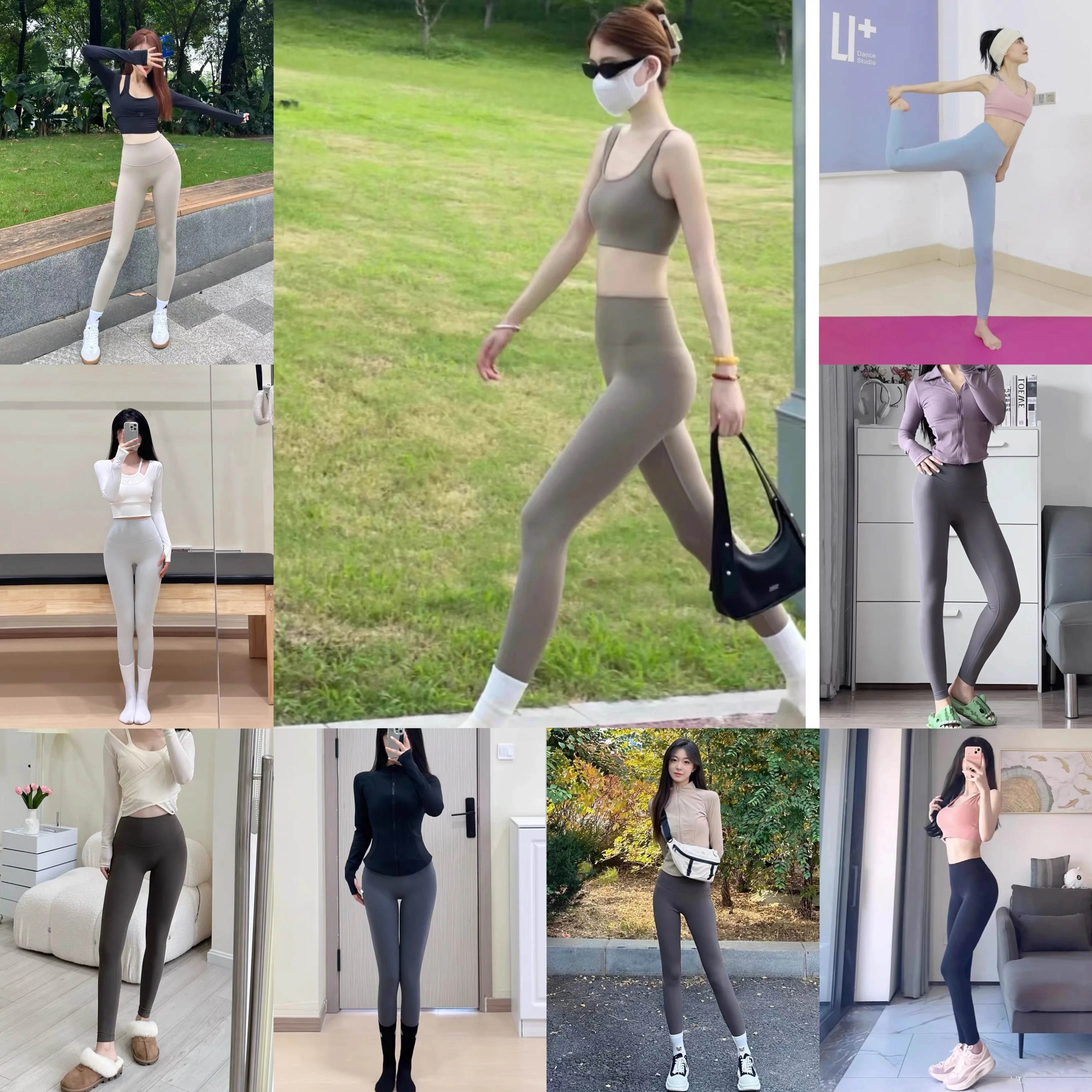 Pocket Sports Nude Yoga-Hose für Damen, Hochgeschnittene Hüftlift-Leggings, Schnelltrocknende Lauf- und Fitnesshose – Detail 2