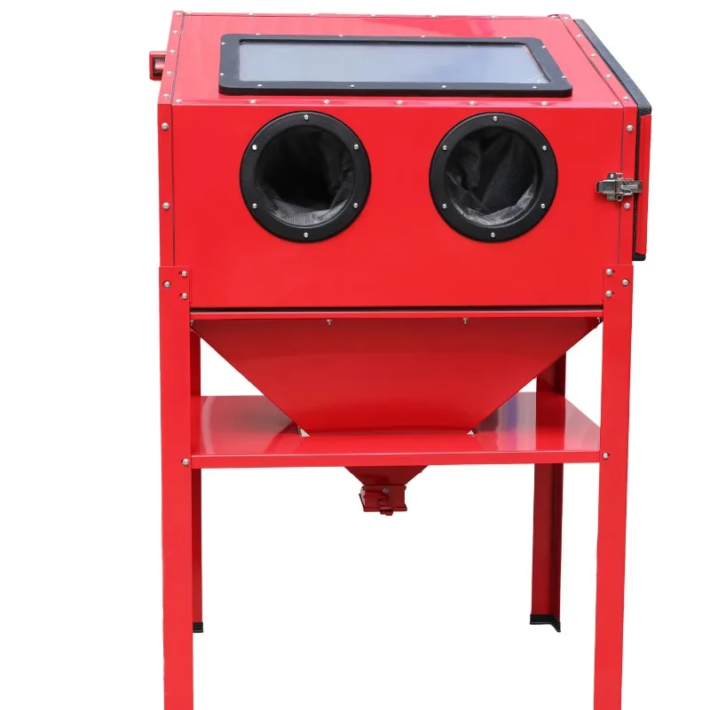 

High quality electric sandblasting cabinet High quality vertical sandblasting cabinet