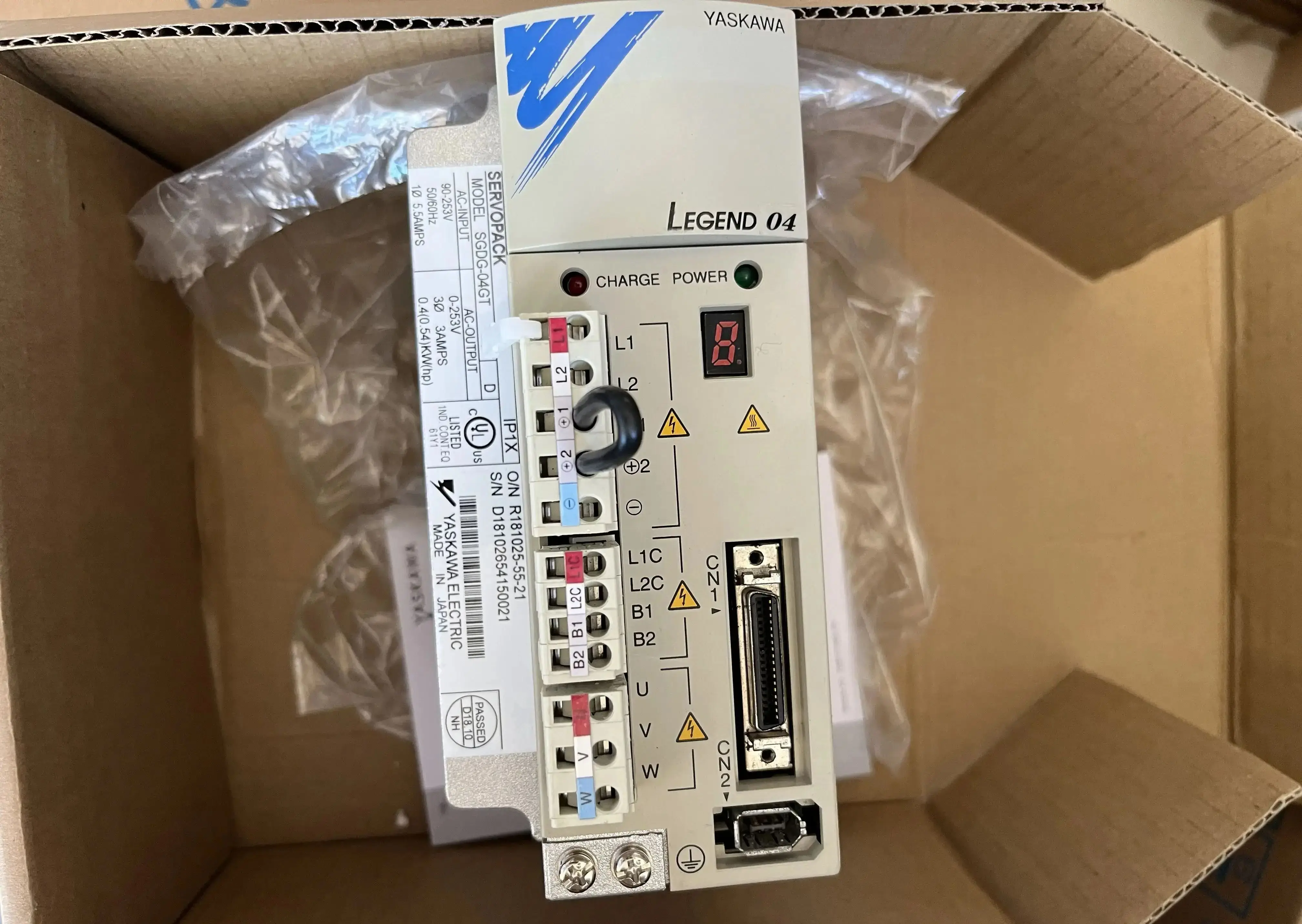 

SGDG-04GT Brand New Servo Drive，SGDG 04GT Servo Drive，Fast shipping，In Stock