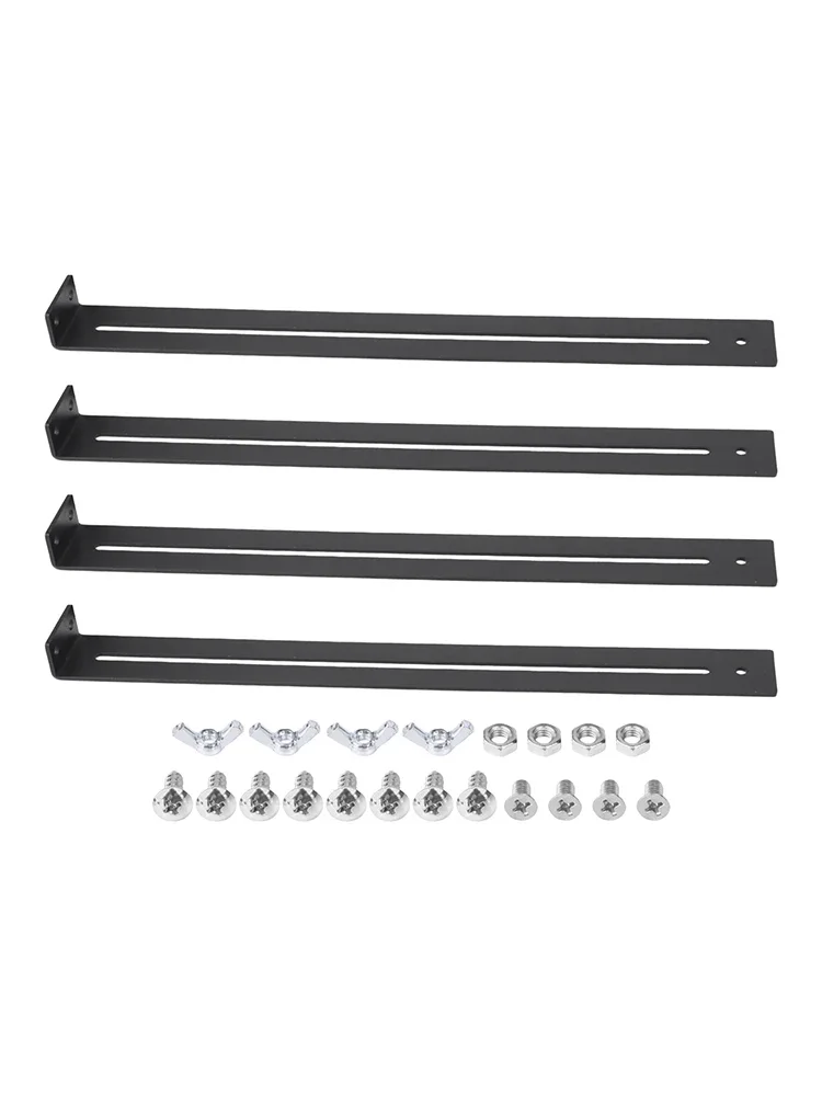 Steel Drawer Repair Kit With Brackets And Hardware For Cabinet Furniture To Reinforce Sagging Drawers And Enhance Stability