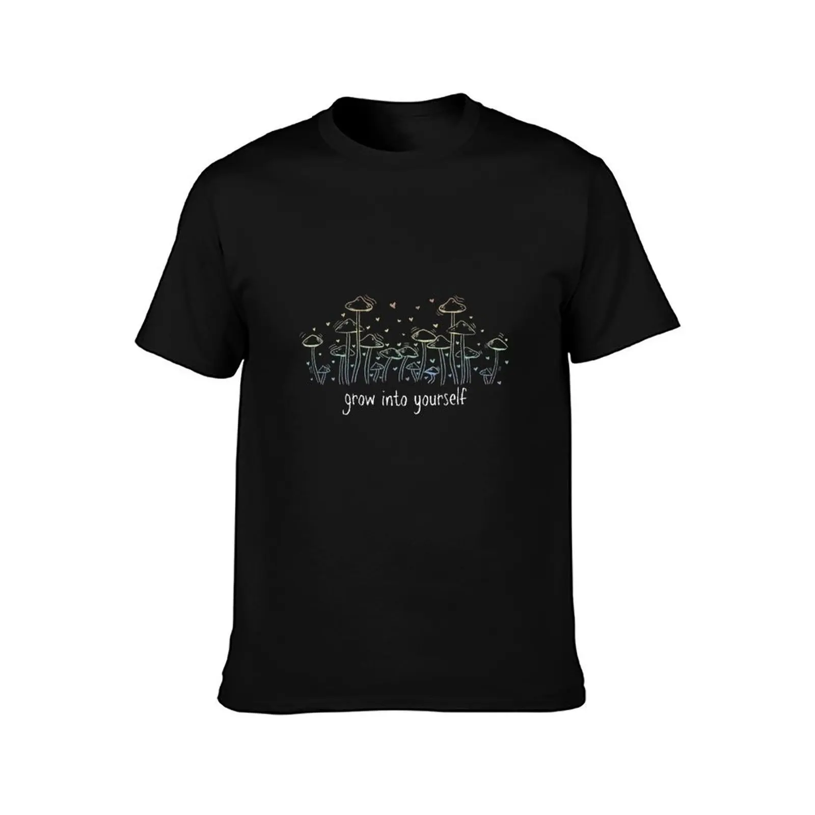 grow into yourself - gay mushrooms T-Shirt Standard Fit Solid Tee Shirt T-Shirt
