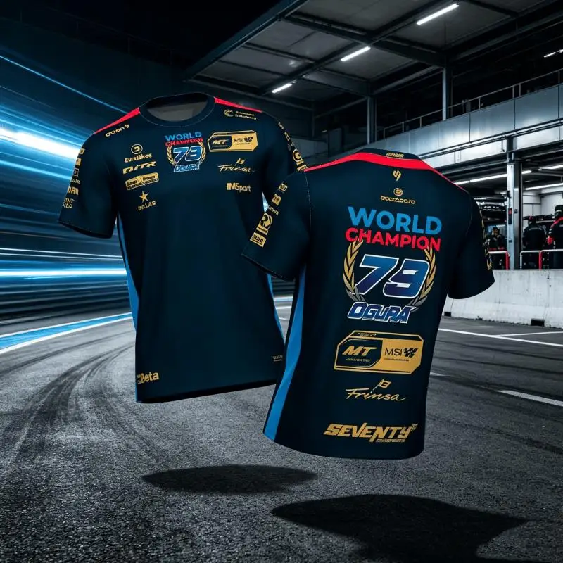 2027 Speed Drying MotoGP World Championship Theme Race T-shirt Motorcycle Riding Suit For Men Family Matching Family Kids Tees