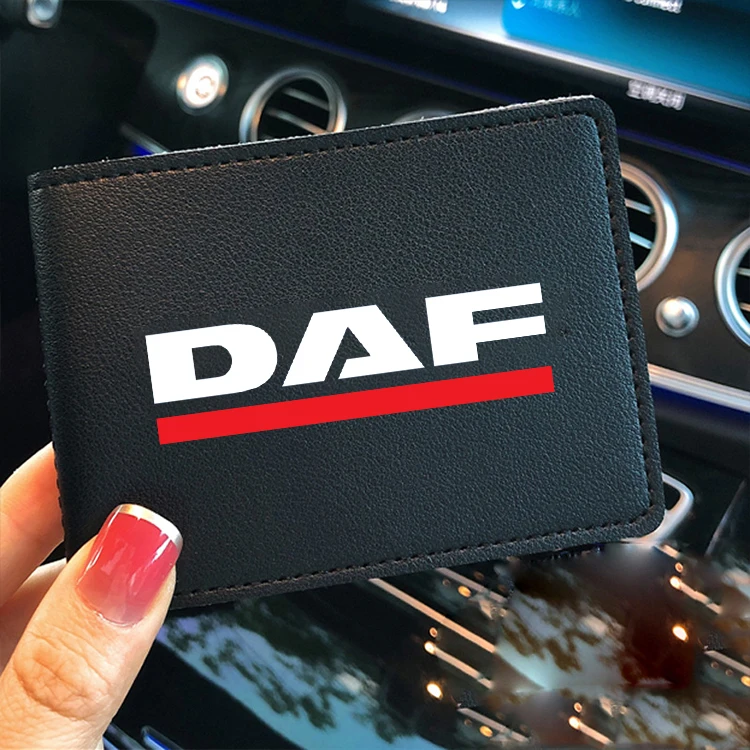 Driver License Holder Leather Card Bag Credit Card Wallet For DAF XF 95 105 CF LF VAN 106xf 105 cf85 Truck lf Van Car Accessorie