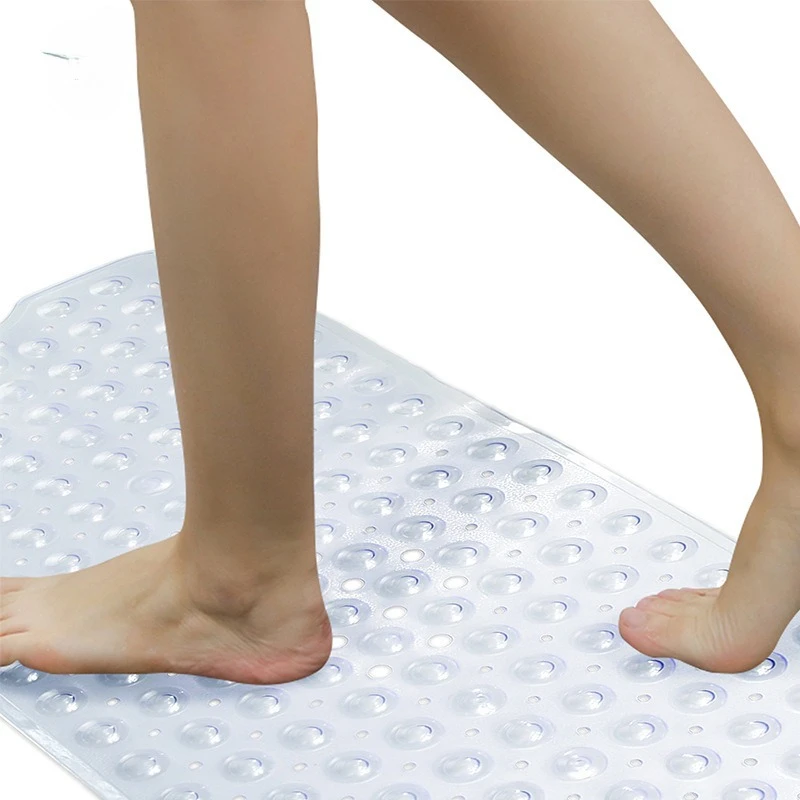 PVC bathroom non-slip mat with suction cup toilet toilet anti-drop foot pad for the elderly and children bath tub mat