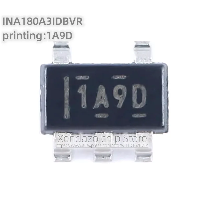 5pcs/lot INA180A3IDBVR printing 1A9D SOT-23-5 package Original genuine Current sensing amplifier chip