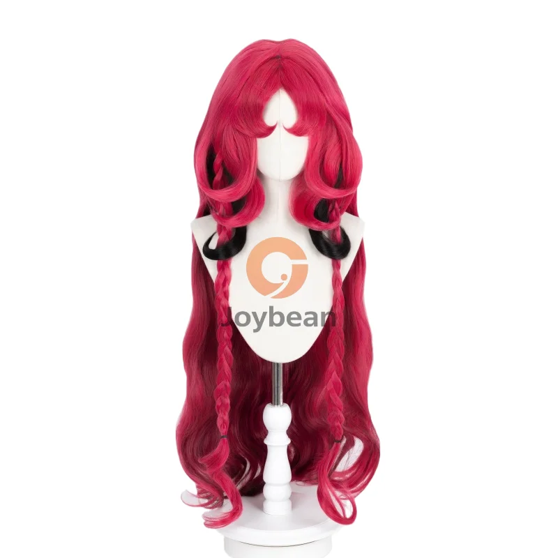 Peluca de cosplay Nymph Arknights Nive Pre-Styled Scalp Top - Rosa cereza ombré resistente al calor y estilizable sin necesidad de recorte