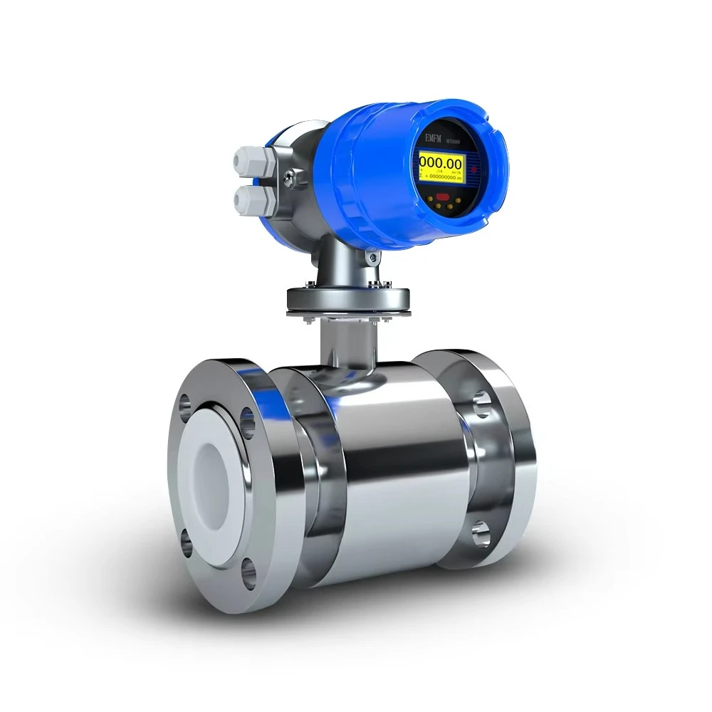 Integrated magnetis flowmeter caudalmetro DN100 2 inch 4-20mA RS485 digital liquid water electromagnetic flowmeter