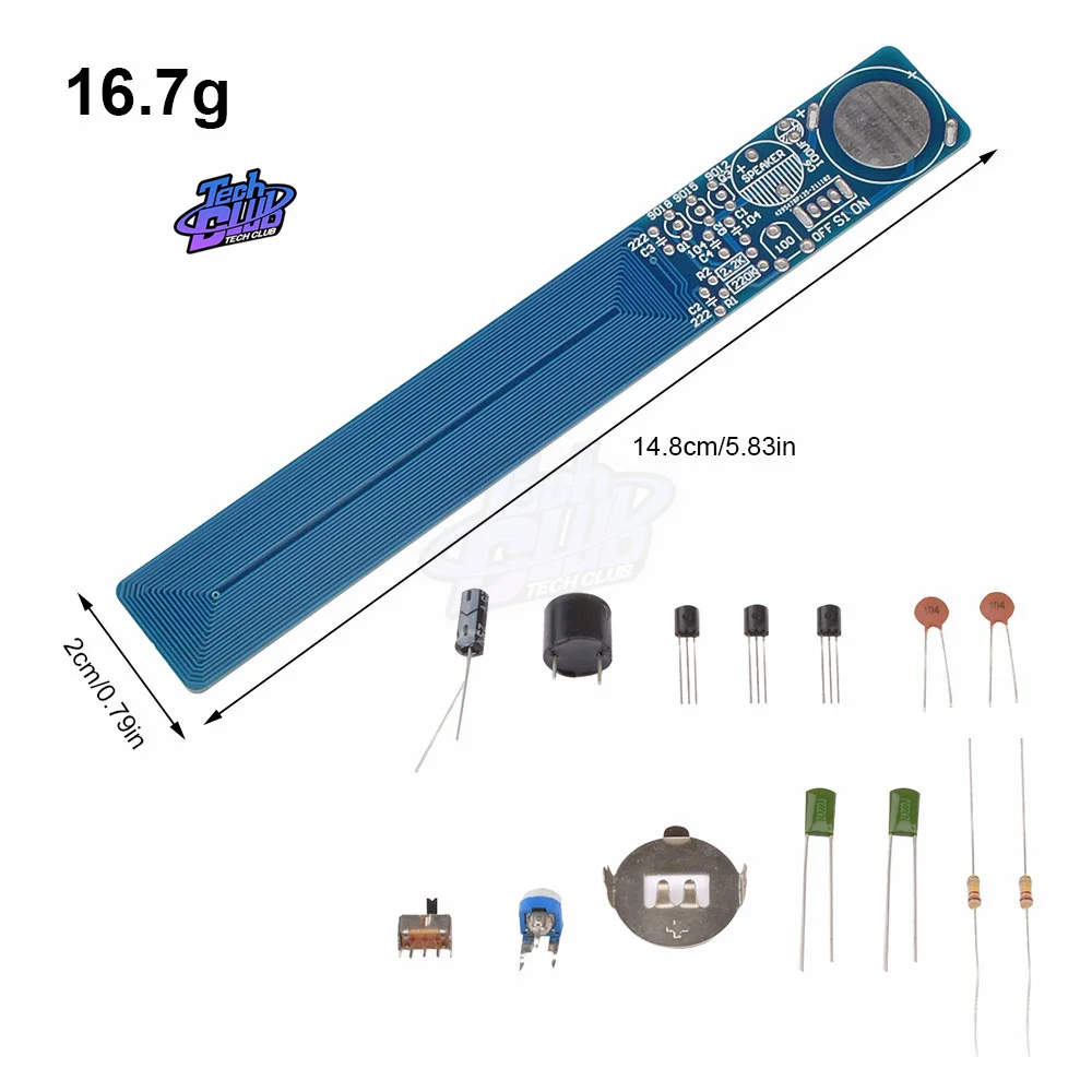 DC3-5V Simple Metal Detector Electronics Kit DIY Metal Detection Kit Electronic Measuring Instrument For Learning Toy Kit