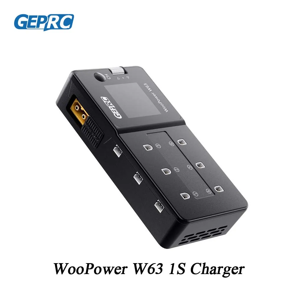 

GEPRC WooPower W63 100w Smart Battery Charger Charged for LiPo LiHV LiFe Suit Short-circuit Protection RC FPV Quadcopter Drone