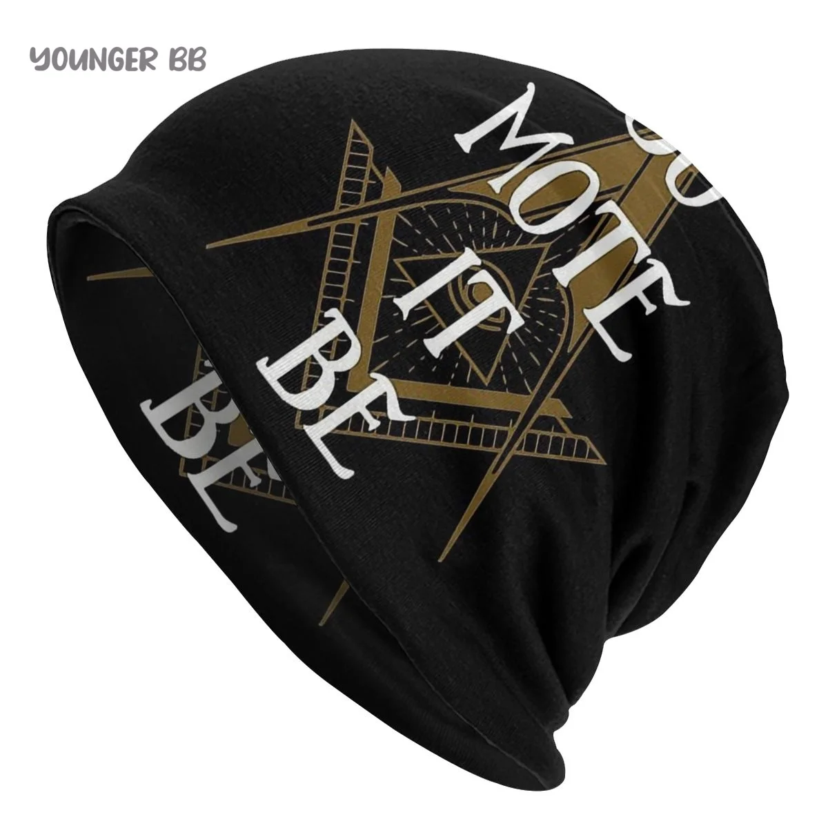 Bonnet Hats Freemasonry Men Women's Knitting Hat Men Square And Compass Emblem Winter Warm Cap Beanies Thermal Elastic Caps