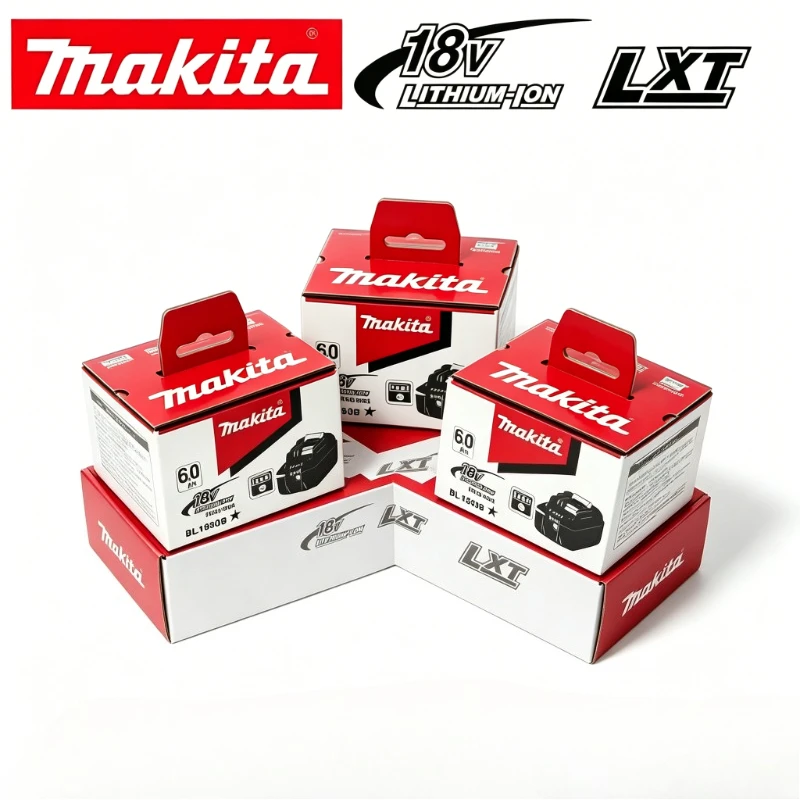 100% Genuine Makita 18V Lithium Battery 6Ah Long Lasting Rechargeable Battery Compatible BL1830 BL1850 BL1860 Series