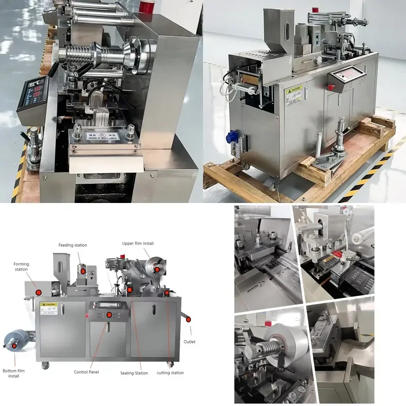 for Automatic Tablet Aluminum Blister Packaging Sealing Machine Chocolate Egg Honey Sauce Blister Packaging Machine