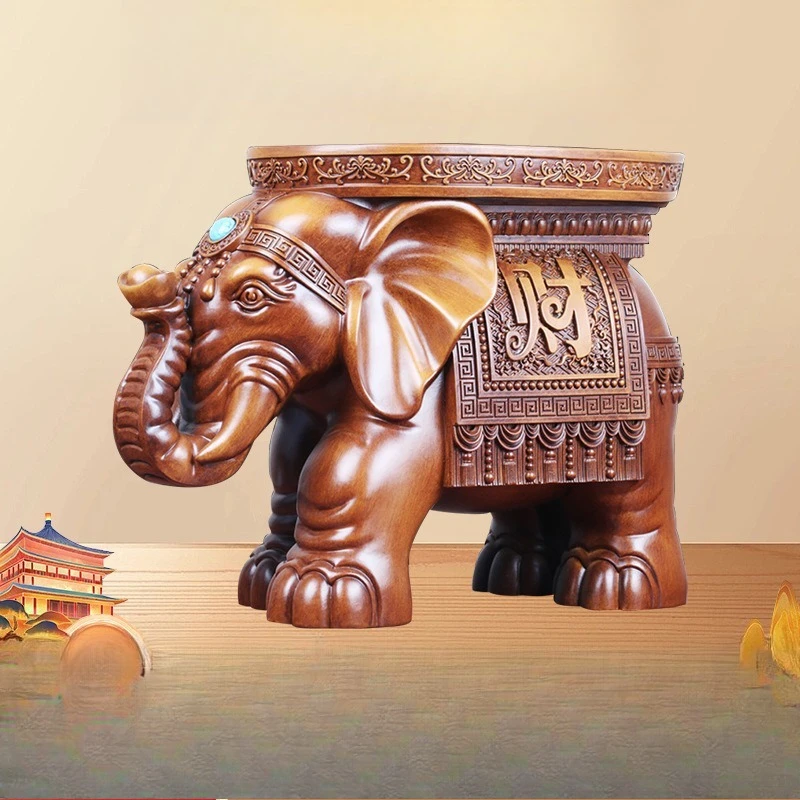 Elephant stool ornament floor-to-ceiling living room shoe change stool creative animal stool office coffee table