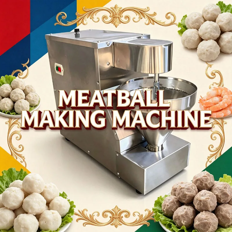 Small Automatic Meatball Making Machine Tabletop Electric Commercial Meatball Forming Machine Compatible With Vegetable Balls La