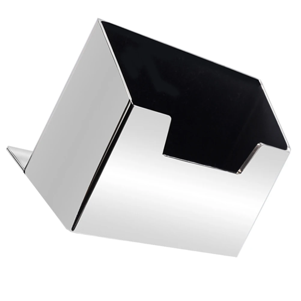 

Держатель для визитных карточек из нержавеющей стали, яркий свет, витрина для карточек на заказ, настольный органайзер, металлическая подставка для визитных карточек