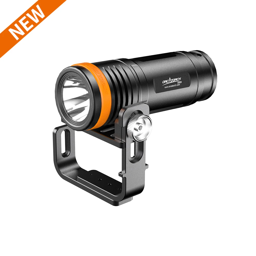 OrcaTorch D920 5000-Lumen Professional Primary Dive Light for Technical Divers