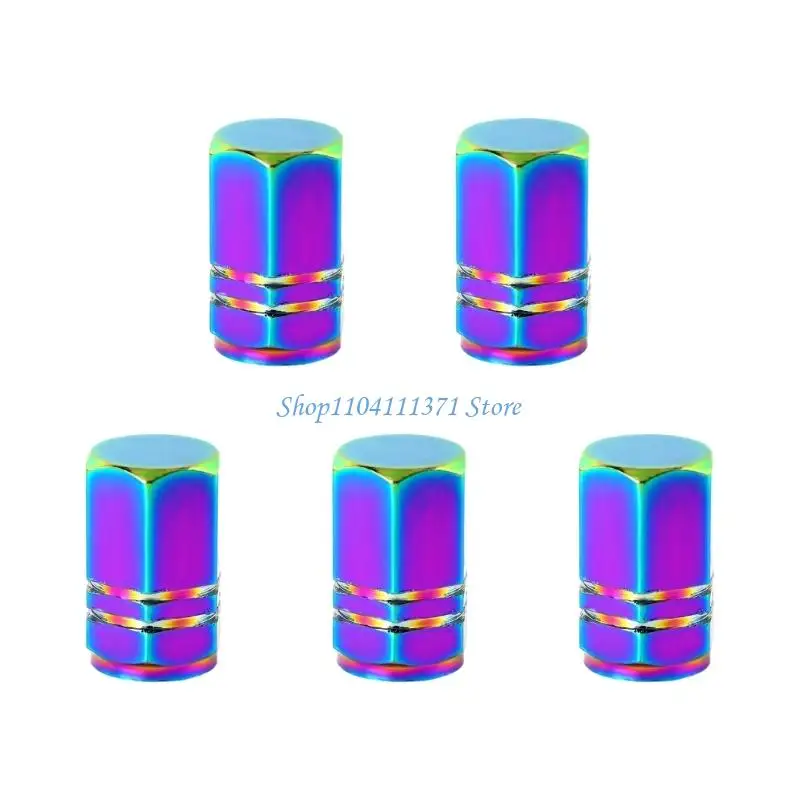 

P9FC 5 шт. тяжелые клапаны из алюминиевого сплава, крышка штока для велосипедов, мотоциклов, автомобилей, высокая твердость, для