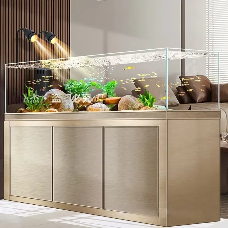 Float Glass Circulating Bottom Filtration Titanium Magnesium Alloy Skeleton One Click Drainage Rectangle Luxury Living