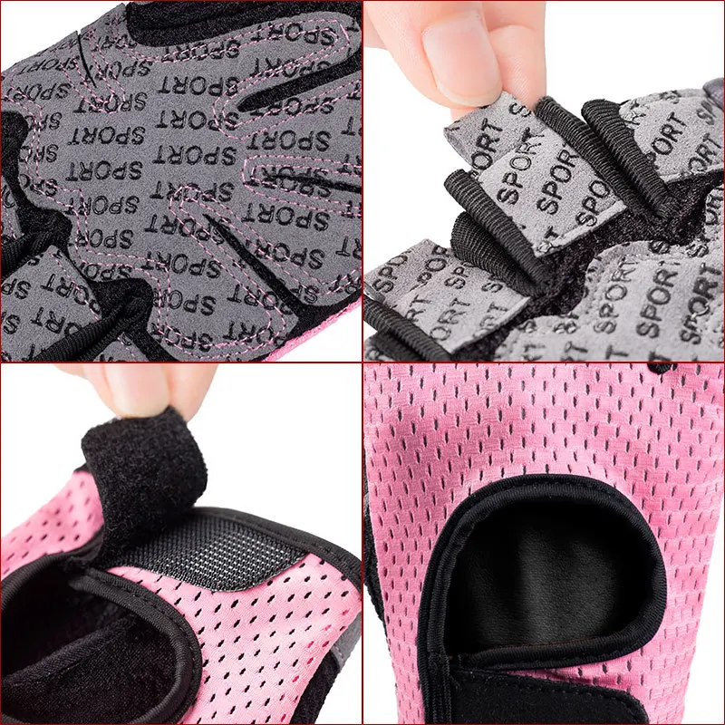 Cycling gloves for , half finger anti slip, shock-absorbing, breathable equipment, fitness bicycles, outdoor sports gloves