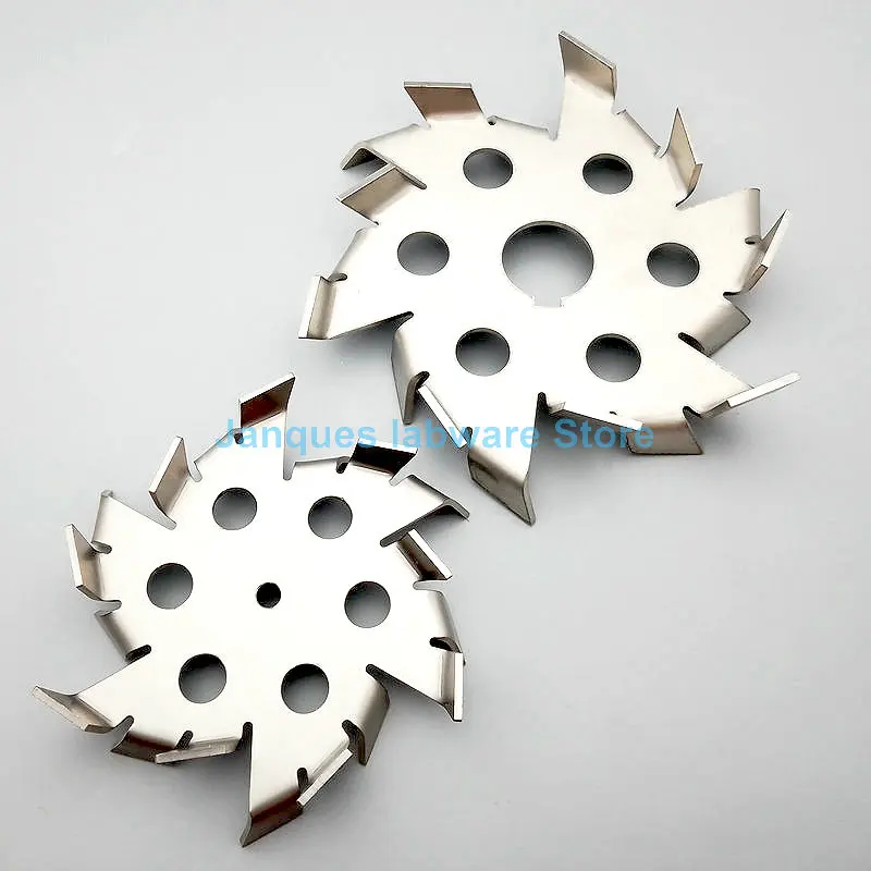 1pcs 304 Stainless Steel Sawtooth Dispersion Plate with Deflector hole,Mixing high viscosity material Stirring Paddle