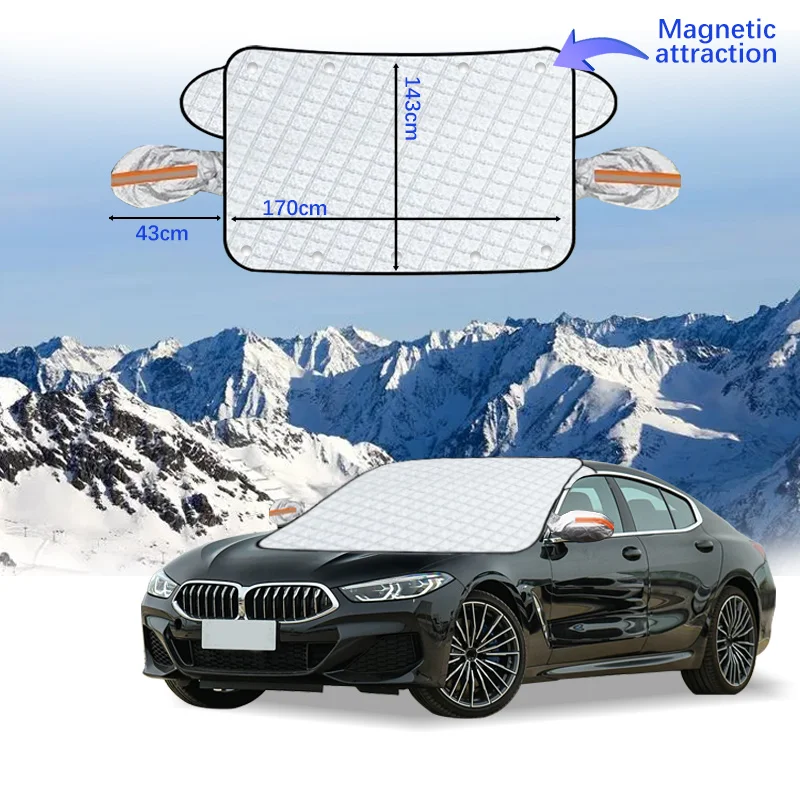 

Car Windshield Cover Magnet Winter Window Snow Shield Anti Frost Auto Front Window Snow Cover For BMW 8System