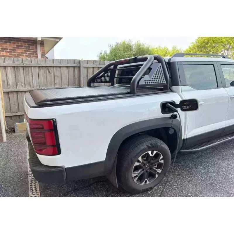 ThrustWorks Pickup Retractle Folding Roller Shutter Aluminum Alloy Waterproof Le Tonneau Cover Universal Fitment 3