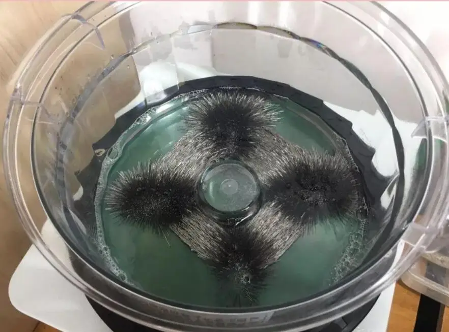 

KT100 Magnetic Pin Tumbler Polishing Machine Adjustable Speed Gold Jewelry Rotary Polisher Precision Part Finishing Tool