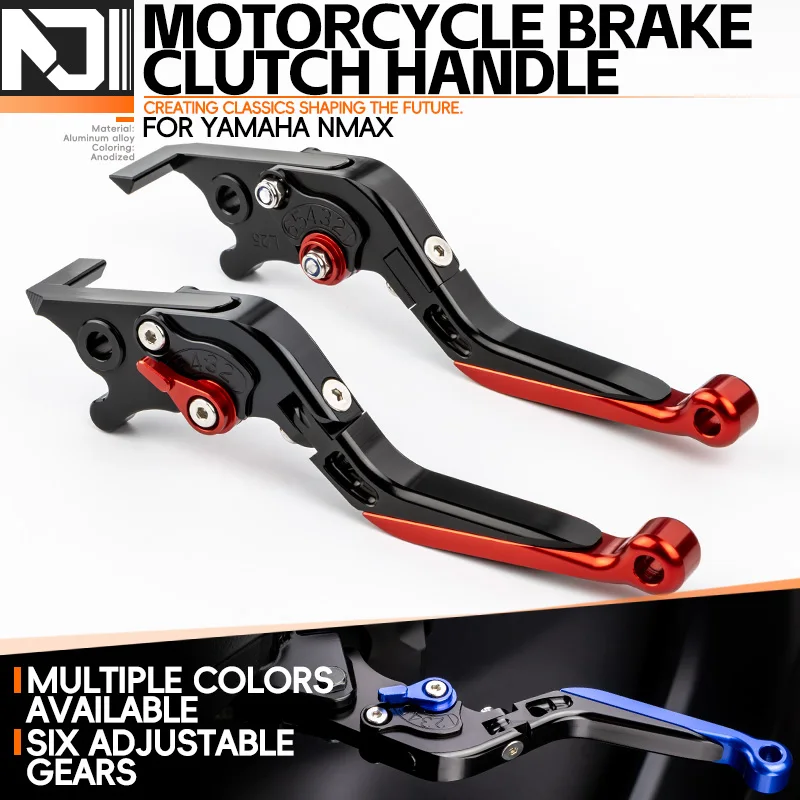 

For Yamaha NMAX160 155 125 2015-Present Motorcycle Accessories NMAX155 Adjustable Folding Extendable Brake Clutch Handles Levers