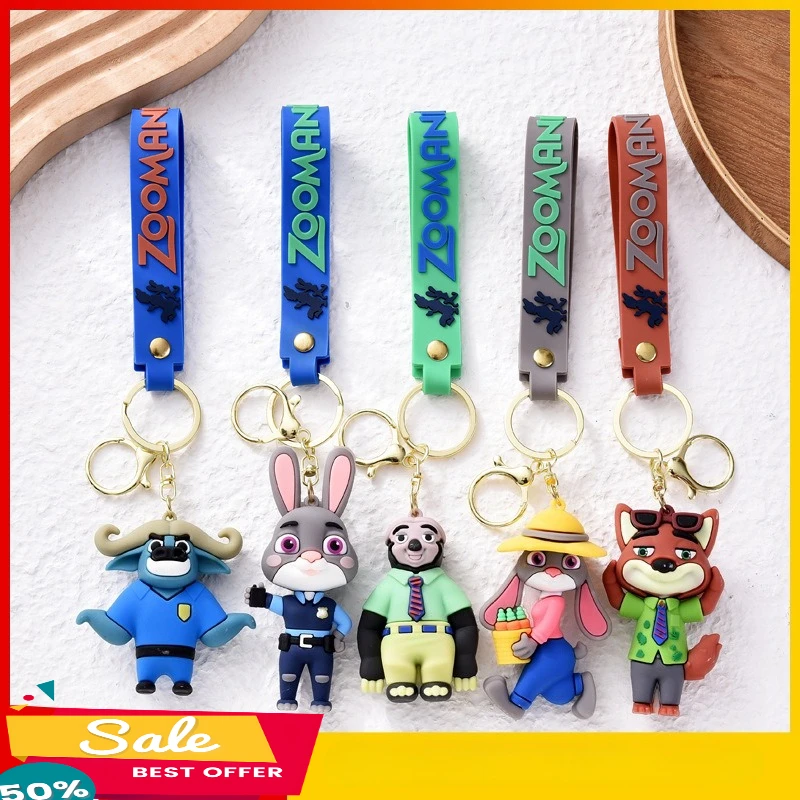 

Новый брелок «Зверополис» с рисунком Джуди Ника, кукла, брелок для пары, сумка, подвеска, оптовая продажа