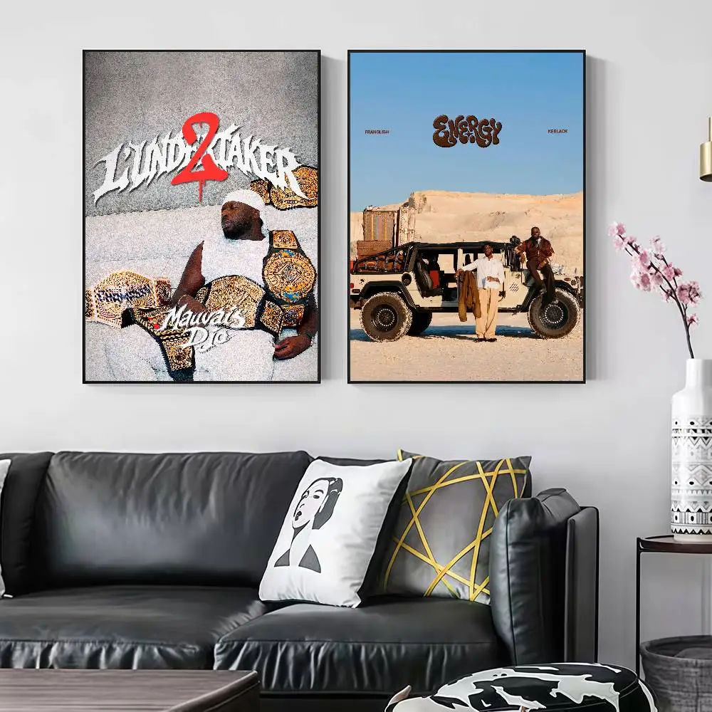 M-Mauvais Djo L'undertaker, Pt Peelable Self-adhesive Poster Stickers Are Suitable For Frameless Wall Decoration In A Room