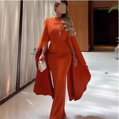 

customized Saudi Arabia Women Prom Dresses Long Sleeve Mermaid Formal Evening Dress فساتين للمناسبات الخاصة vestidos de gala